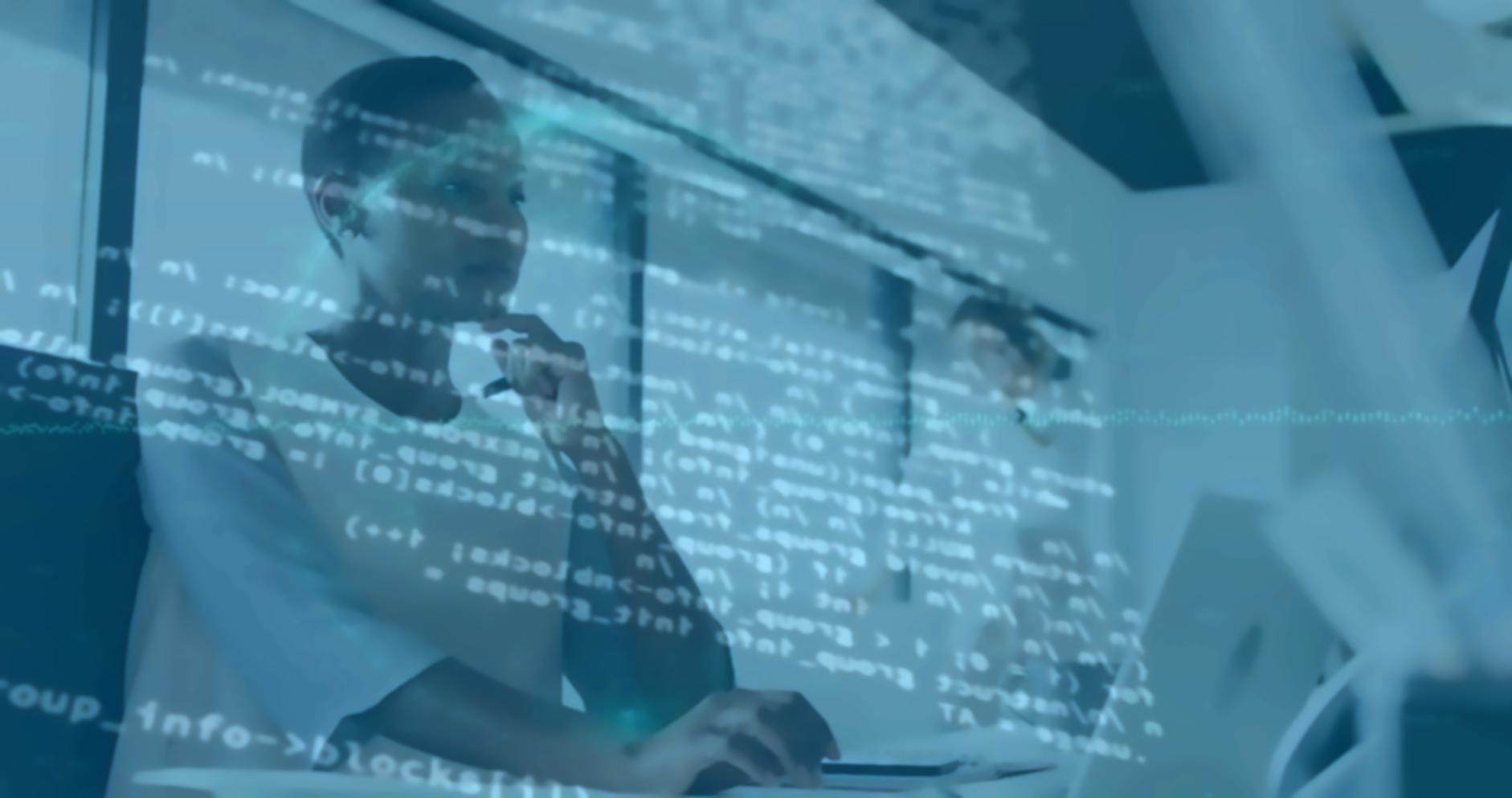 Visualisierung eines Machine-Learning-Workflows auf einem Bildschirm